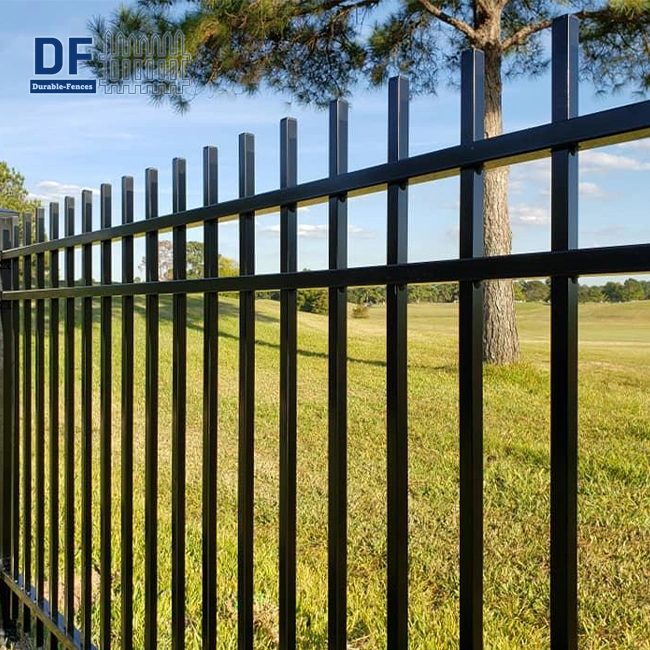 Flush Top Steel Fence
